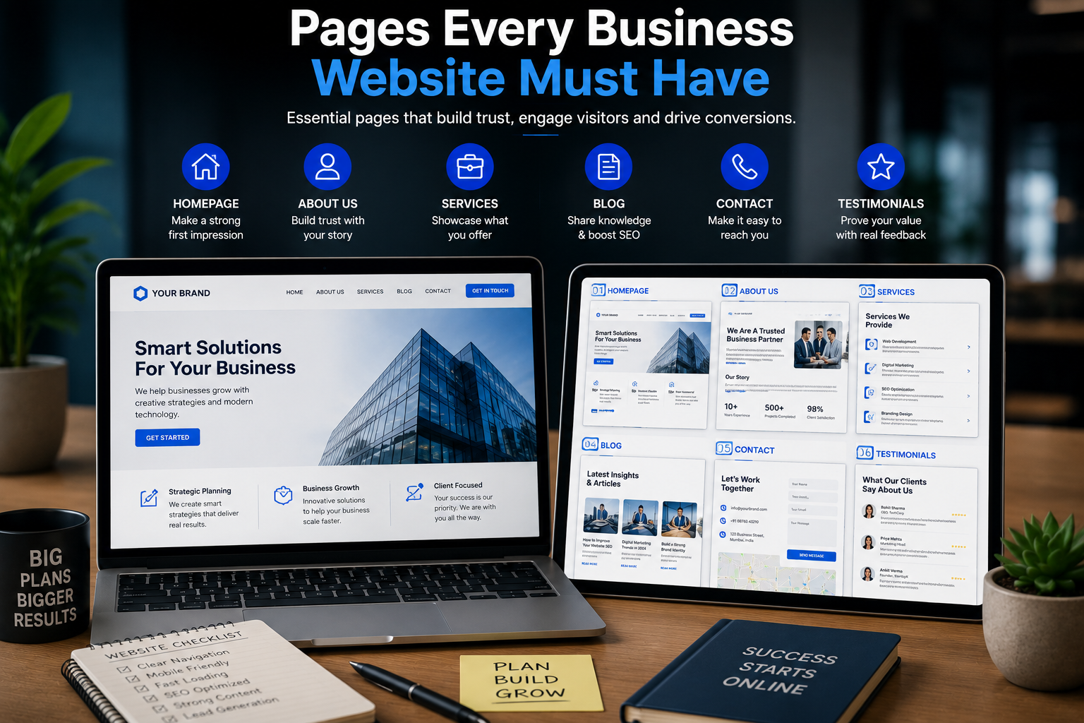 Important Pages Every Business Website Needs