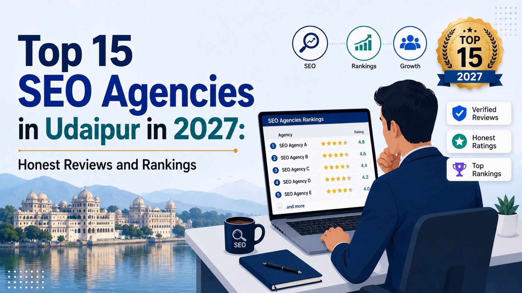 Top 15 SEO Agencies in Udaipur in 2027: Honest Reviews and Rankings